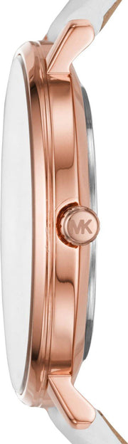  Shop Authentic Michael Kors Pyper Quartz White Dial White Leather Strap Watch For Women - MK2800 - Luxxuri
