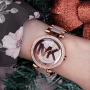  Shop Authentic Michael Kors Parker Pink Dial Pink Steel Strap Watch for Women - MK6176 - Luxxuri