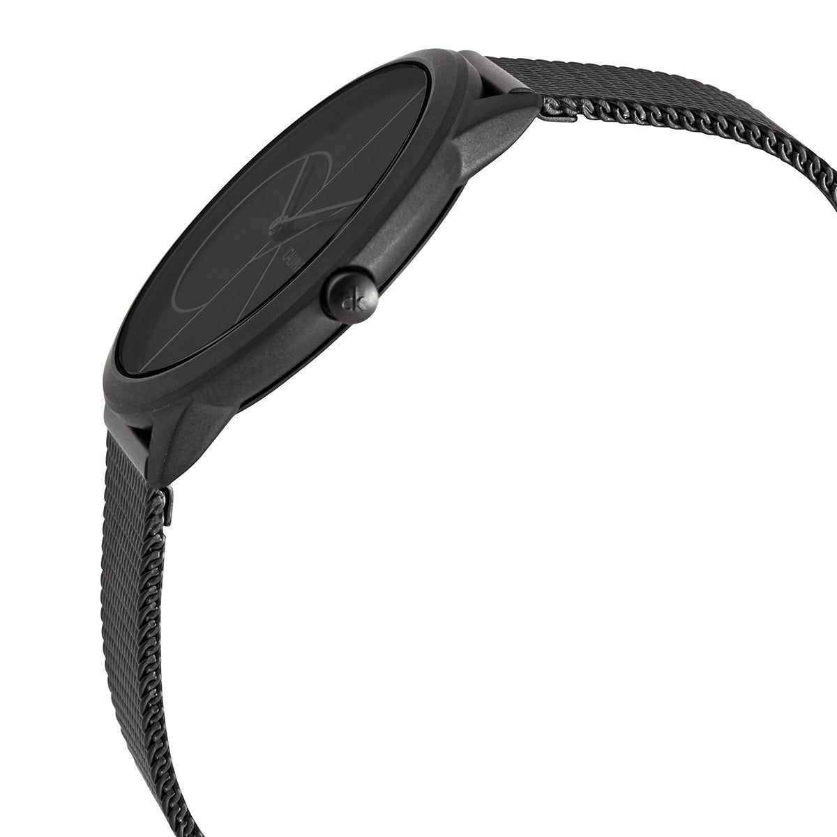  Shop Authentic Calvin Klein Minimal Black Dial Black Mesh Bracelet Watch for Men - K3M5145X - Luxxuri