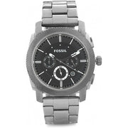  Shop Authentic Fossil Machine Chronograph Black Dial Silver Steel Strap Watch for Men - FS4776 - Luxxuri