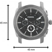  Shop Authentic Fossil Machine Chronograph Black Dial Silver Steel Strap Watch for Men - FS4776 - Luxxuri