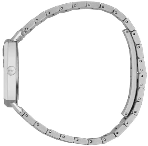  Shop Authentic Gucci Grip Quartz Silver Dial Silver Steel Strap Watch For Men - YA157501 - Luxxuri