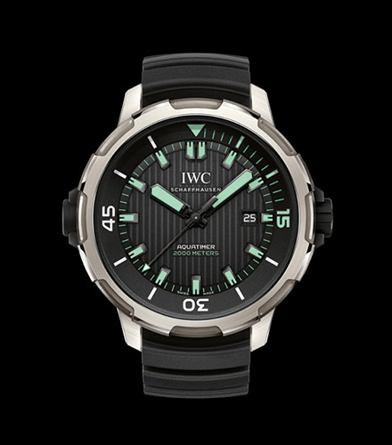  Shop Authentic IWC Aquatimer Automatic 2000 Black Dial Black Rubber Strap Watch for Men - IW358002 - Luxxuri