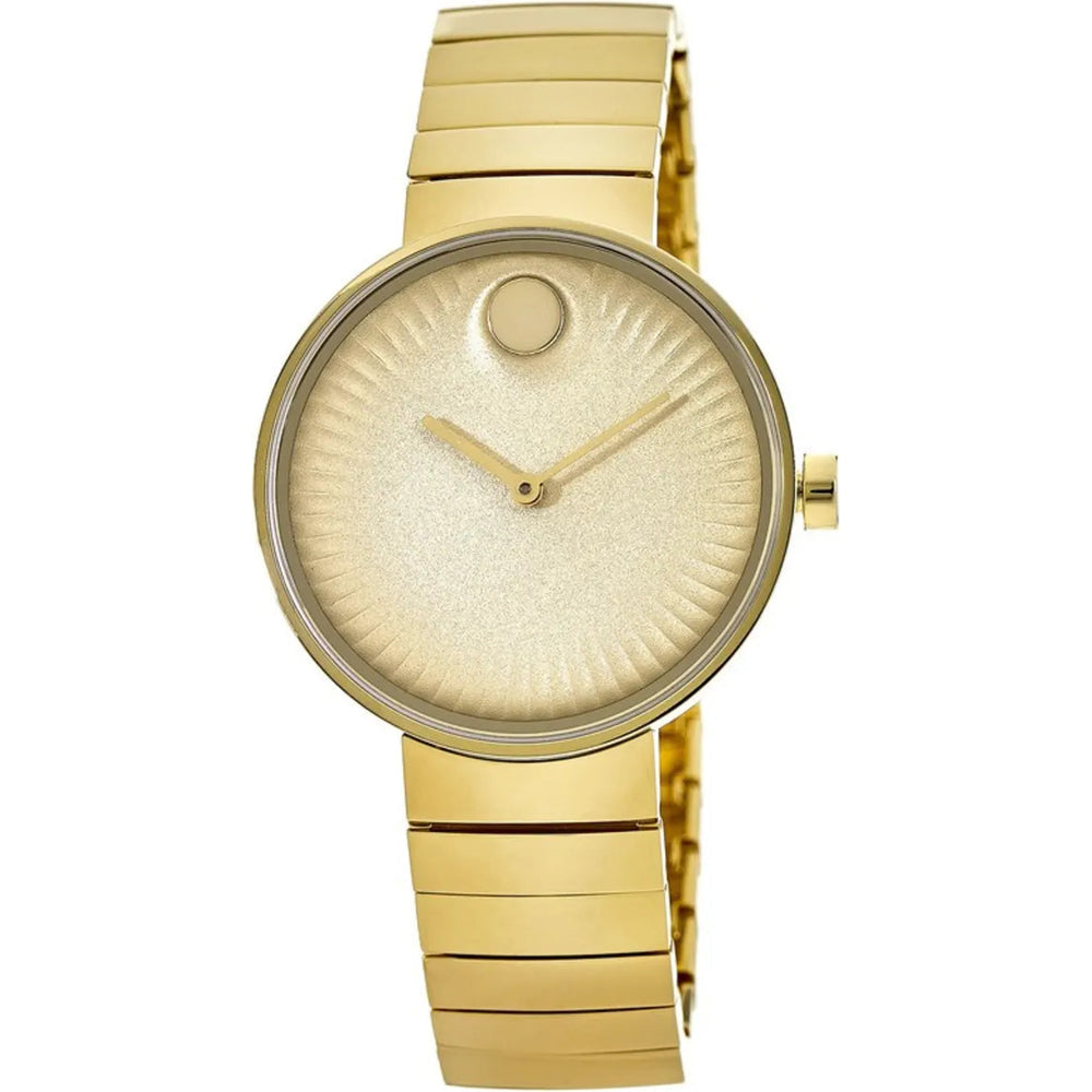  Shop Authentic Movado Edge Gold Dial Gold Steel Strap Watch for Women - 3680014 - Luxxuri