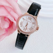  Shop Authentic Michael Kors Camille Three-Hand Crystals White Dial Black Leather Strap Watch for Women - MK2962 - Luxxuri