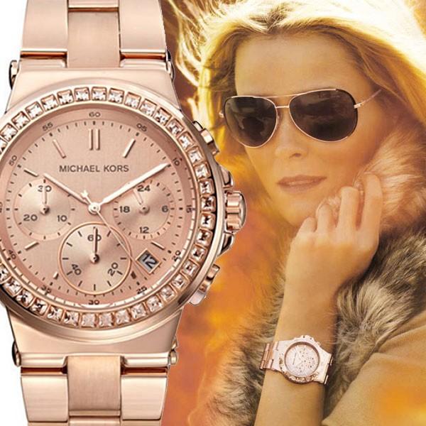  Shop Authentic Michael Kors Dylan Rose Gold Rose Gold Steel Strap Watch for Women - MK5586 - Luxxuri