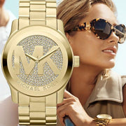  Shop Authentic Michael Kors Runway Gold Dial Gold Steel Strap Watch for Women - MK5706 - Luxxuri
