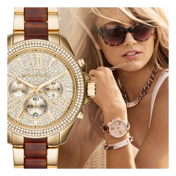  Shop Authentic Michael Kors Wren Gold Dial Two Tone Steel Strap Watch for Women - MK6294 - Luxxuri