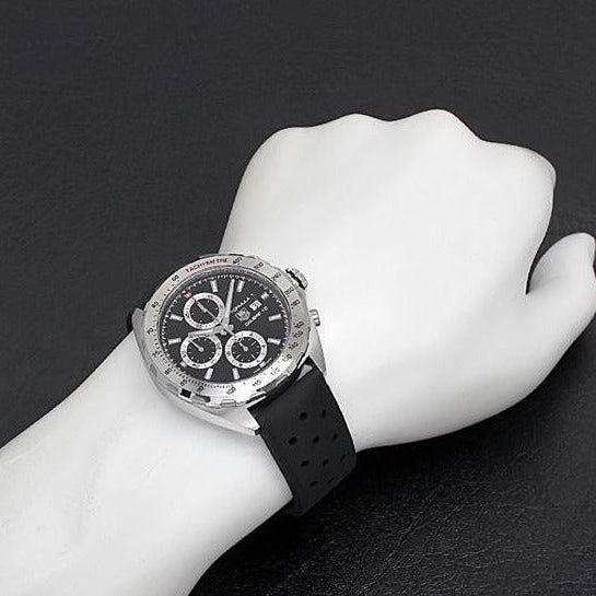  Shop Authentic Tag Heuer Formula 1 Calibre 16 Black Dial Black Leather Strap Watch for Men - CAZ2010.FT8024 - Luxxuri