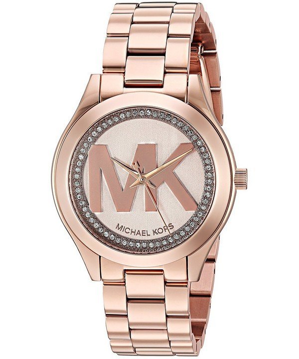  Shop Authentic Michael Kors Slim Runway Rose Gold Dial Rose Gold Steel Strap Watch for Women - MK3549 - Luxxuri