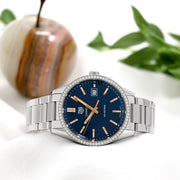  Shop Authentic Tag Heuer Carrera Quartz Diamonds Blue Dial Silver Steel Strap Watch for Women - WAR1114.BA0601 - Luxxuri
