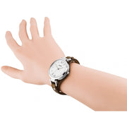  Shop Authentic Fossil Georgia White Dial Brown Leather Strap Watch for Women - ES3060 - Luxxuri