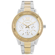  Shop Authentic Fossil Stella Sport Multifunction Silver Dial Two Tone Steel Strap Watch for Women - ES5107 - Luxxuri