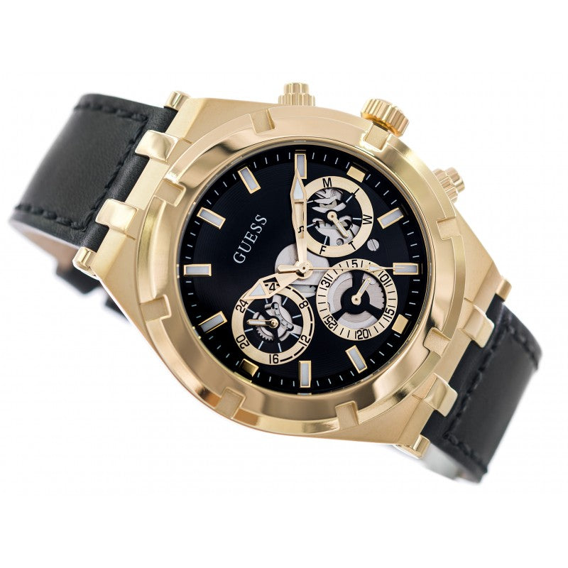  Shop Authentic Guess Continental Black Dial Black Rubber Strap Watch for Men - GW0262G2 - Luxxuri
