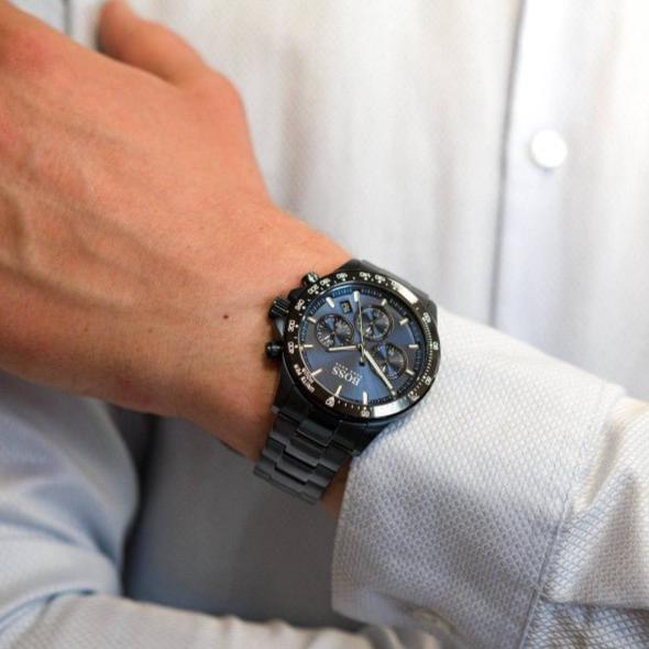  Shop Authentic Hugo Boss Hero Sport Lux Blue Dial Blue Steel Strap Watch for Men - 1513758 - Luxxuri