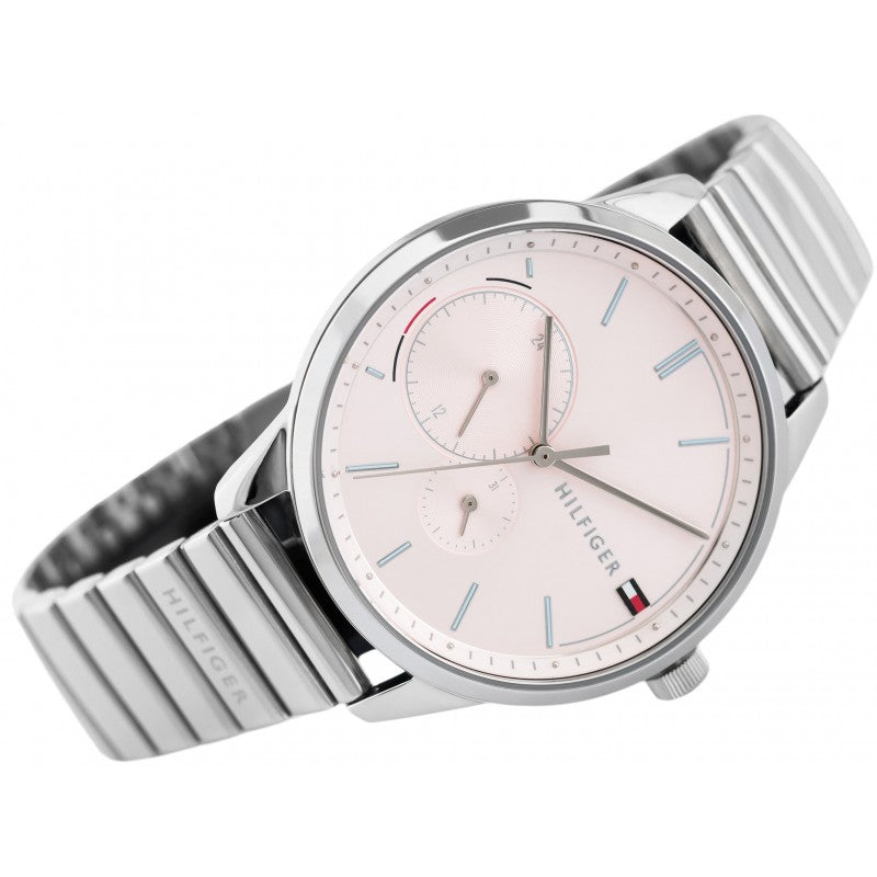  Shop Authentic Tommy Hilfiger Brooke Pink Dial Silver Steel Strap Watch for Women - 1782020 - Luxxuri