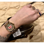  Shop Authentic Gucci G Timeless Quartz Brown Dial Brown Leather Strap Watch For Men - YA1264158 - Luxxuri