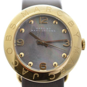  Shop Authentic Marc Jacobs Amy Grey Dial Grey Leather Strap Watch for Women - MBM1287 - Luxxuri
