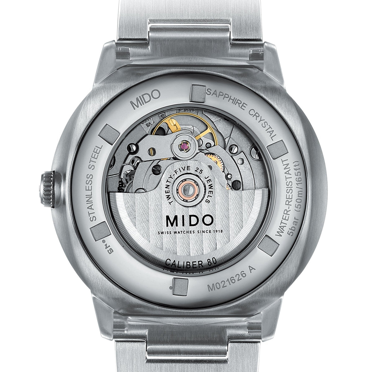  Shop Authentic Mido Commander II Automatic Black Dial Silver Steel Strap Watch For Men - M021.431.11.051.00 - Luxxuri