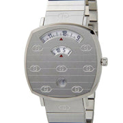  Shop Authentic Gucci Grip Quartz Silver Dial Silver Steel Strap Watch For Women - YA157401 - Luxxuri