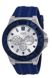  Shop Authentic Guess Force White Dial Blue Rubber Strap Watch For Men - W0674G4 - Luxxuri