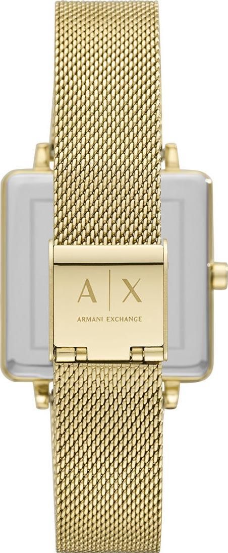  Shop Authentic Armani Exchange Lola Quartz Gold Dial Gold Mesh Strap Watch For Women - AX5801 - Luxxuri