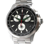 Shop Authentic Gucci G-Timeless Chronograph Black Dial Silver Steel Strap Watch For Men - YA126267 - Luxxuri