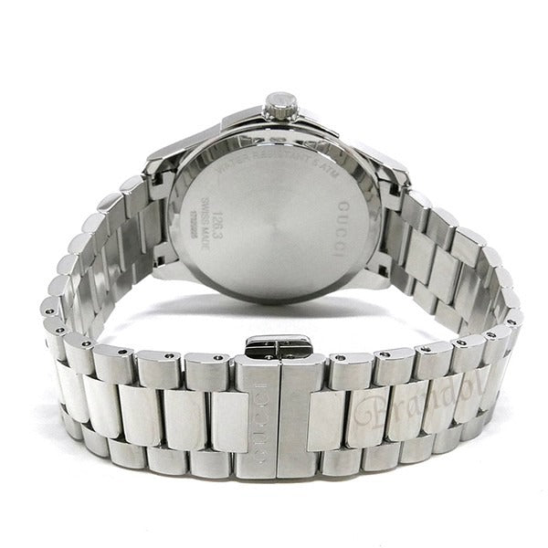  Shop Authentic Gucci G Timeless Quartz Brown Dial Silver Steel Strap Watch for Men - YA126317 - Luxxuri