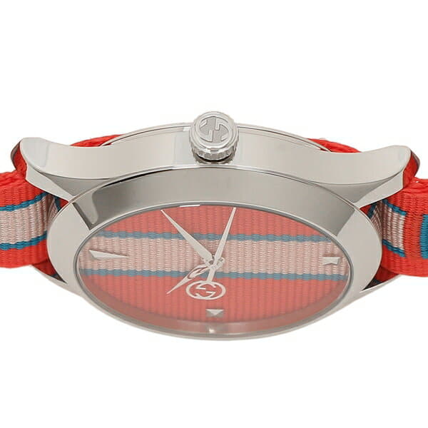  Shop Authentic Gucci G Timeless Quartz Red Dial Two Tone NATO Strap Watch For Men - YA1264070 - Luxxuri