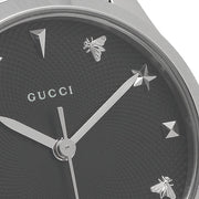  Shop Authentic Gucci G Timeless Black Dial Silver Steel Strap Watch For Women - YA126573A - Luxxuri