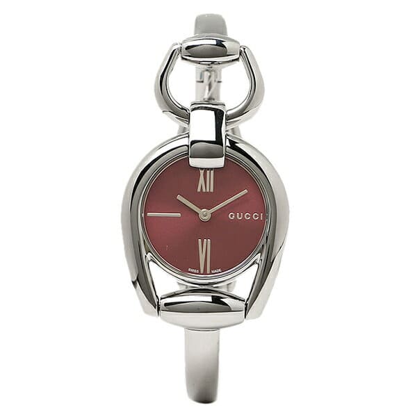  Shop Authentic Gucci Horsebit Quartz Red Dial Silver Steel Strap Watch For Women - YA139502 - Luxxuri