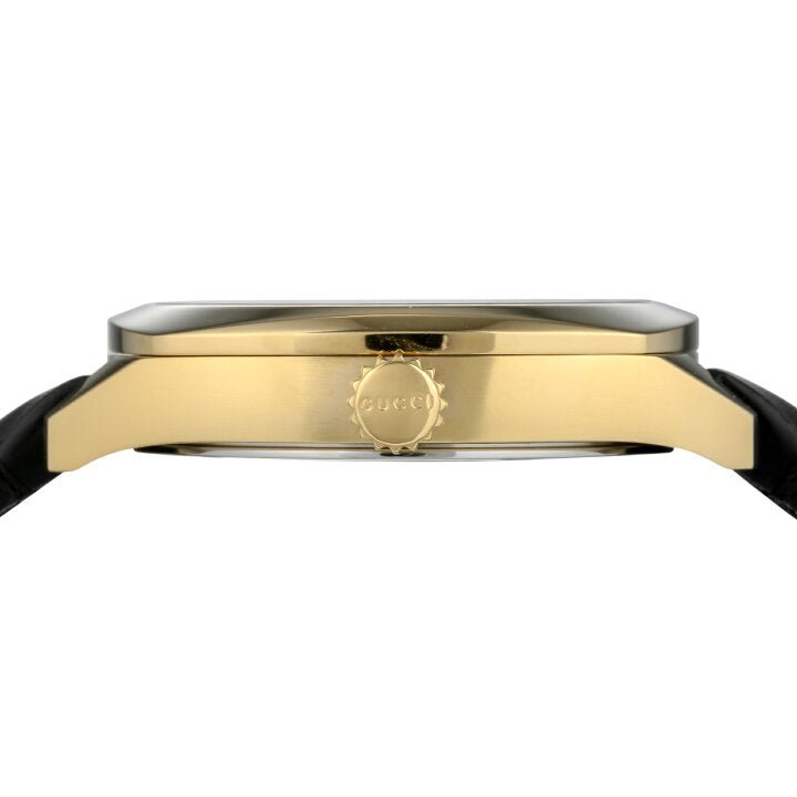  Shop Authentic Gucci GG2570 Quartz Black Dial Black Leather Strap Watch For Women - YA142408 - Luxxuri