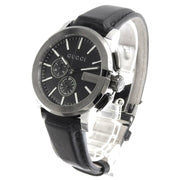  Shop Authentic Gucci G Chrono Black Dial Black Leather Strap Watch For Men - YA101205 - Luxxuri