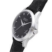  Shop Authentic Gucci G Timeless Quartz Black Dial Black Leather Strap Watch for Men - YA126413 - Luxxuri