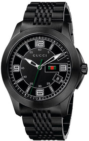  Shop Authentic Gucci G Timeless Black Dial Black Steel Strap Watch For Men - YA126202 - Luxxuri