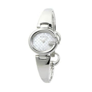  Shop Authentic Gucci Guccissima Quartz Silver Dial Silver Steel Strap Watch For Women - YA134511 - Luxxuri