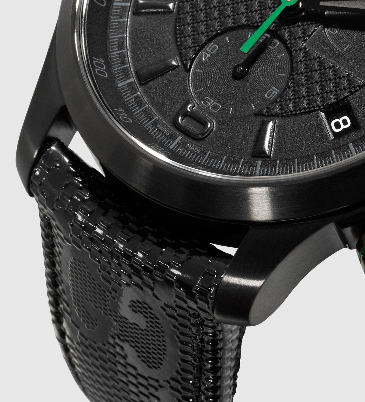  Shop Authentic Gucci G Timeless Quartz Chronograph Black Dial Black Leather Strap Watch For Men - YA126244 - Luxxuri