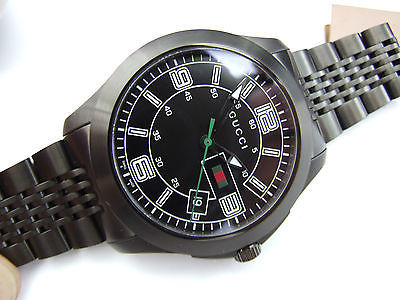  Shop Authentic Gucci G Timeless Black Dial Black Steel Strap Watch For Men - YA126202 - Luxxuri