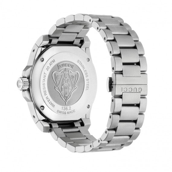  Shop Authentic Gucci Dive Analog Blue Dial Silver Steel Strap Watch For Men - YA136203 - Luxxuri