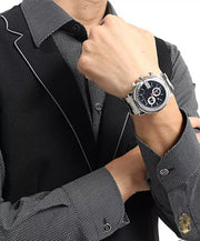  Shop Authentic Gucci G Chrono Diamonds Black Dial Silver Steel Strap Watch For Men - YA101324 - Luxxuri