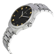  Shop Authentic Gucci G Timeless Black Dial Silver Steel Strap Watch For Women - YA1264029A - Luxxuri