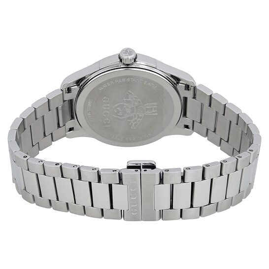  Shop Authentic Gucci G Timeless Black Dial Silver Steel Strap Watch For Women - YA1264029A - Luxxuri