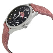  Shop Authentic Gucci G-Timeless Moonphase Black Dial Pink Leather Strap Watch For Women - YA1264046 - Luxxuri