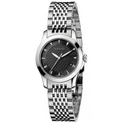  Shop Authentic Gucci G Timeless Black Dial Silver Steel Strap Watch For Women - YA126502 - Luxxuri