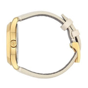  Shop Authentic Gucci G Timeless Quartz White Dial White Leather Strap Watch For Women - YA1264033A - Luxxuri