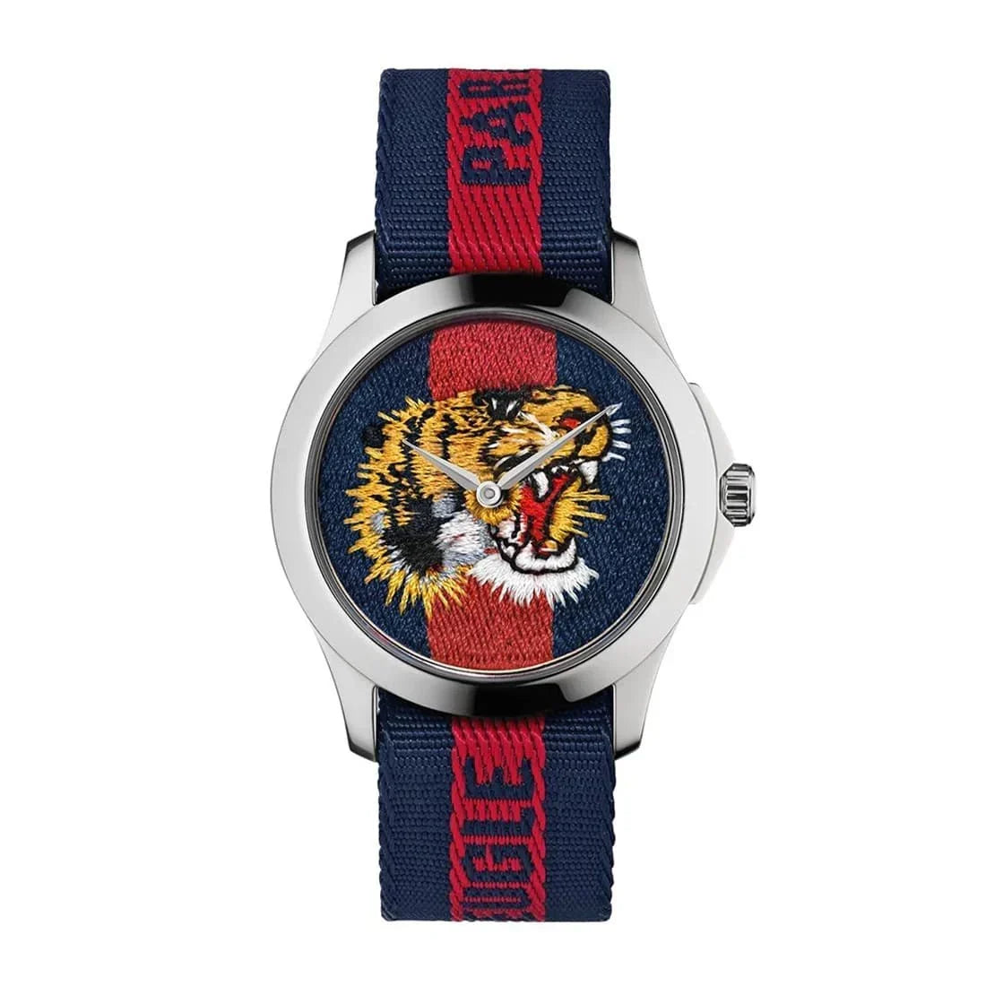  Shop Authentic Gucci G Timless Le Marche Des Merveilles Blue & Red Dial Blue & Red Nylon Strap Unisex Watch  - YA126495 - Luxxuri