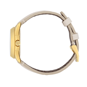  Shop Authentic Gucci G Timeless Quartz White Dial White Leather Strap Watch For Women - YA126580A - Luxxuri