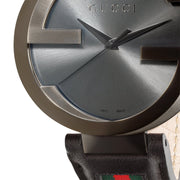  Shop Authentic Gucci Interlocking G XL Black Dial Red & Green Leather Strap Watch For Men - YA133206 - Luxxuri