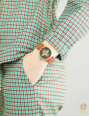  Shop Authentic Gucci G Timeless Quartz Green & Red Dial Brown Leather Strap Watch For Men - YA126451 - Luxxuri