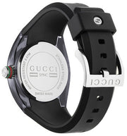  Shop Authentic Gucci Sync Quartz Black Dial Black Rubber Strap Watch For Men - YA137301 - Luxxuri